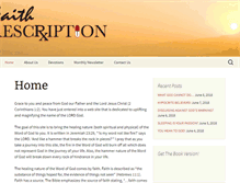 Tablet Screenshot of faithprescription.com
